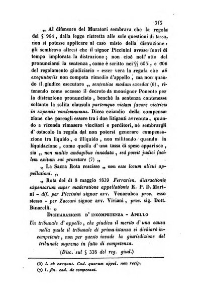 Giornale del Foro in cui si raccolgono le più importanti regiudicate dei supremi tribunali di Roma e dello Stato pontificio in materia civile