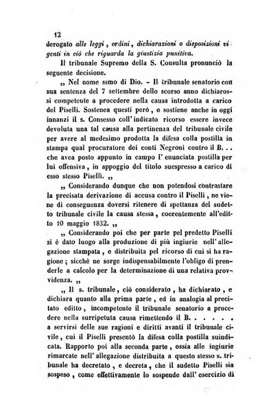 Giornale del Foro in cui si raccolgono le più importanti regiudicate dei supremi tribunali di Roma e dello Stato pontificio in materia civile