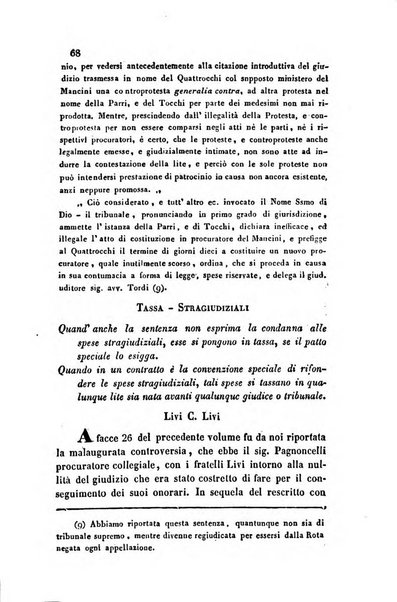 Giornale del Foro in cui si raccolgono le più importanti regiudicate dei supremi tribunali di Roma e dello Stato pontificio in materia civile