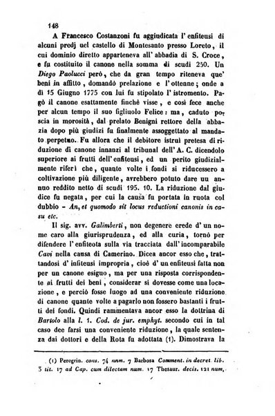 Giornale del Foro in cui si raccolgono le più importanti regiudicate dei supremi tribunali di Roma e dello Stato pontificio in materia civile