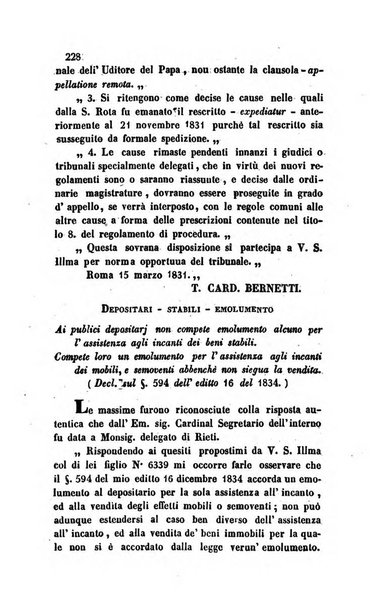 Giornale del Foro in cui si raccolgono le più importanti regiudicate dei supremi tribunali di Roma e dello Stato pontificio in materia civile