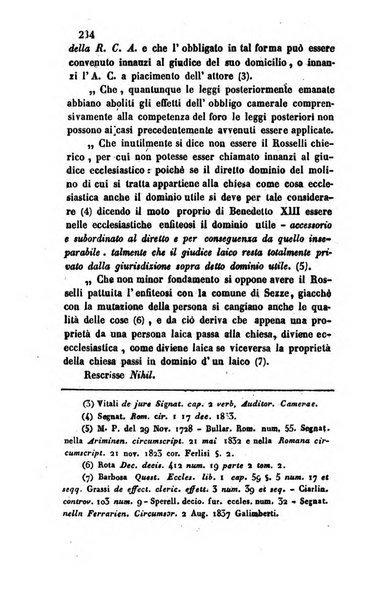 Giornale del Foro in cui si raccolgono le più importanti regiudicate dei supremi tribunali di Roma e dello Stato pontificio in materia civile