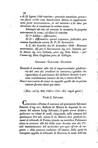 Giornale del Foro in cui si raccolgono le più importanti regiudicate dei supremi tribunali di Roma e dello Stato pontificio in materia civile