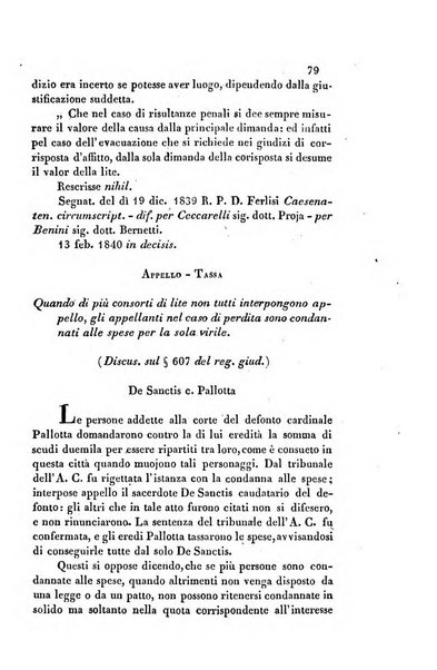 Giornale del Foro in cui si raccolgono le più importanti regiudicate dei supremi tribunali di Roma e dello Stato pontificio in materia civile