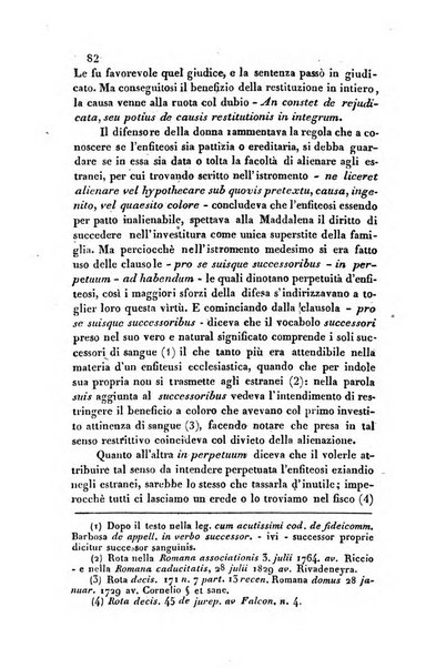 Giornale del Foro in cui si raccolgono le più importanti regiudicate dei supremi tribunali di Roma e dello Stato pontificio in materia civile