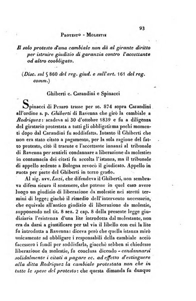 Giornale del Foro in cui si raccolgono le più importanti regiudicate dei supremi tribunali di Roma e dello Stato pontificio in materia civile