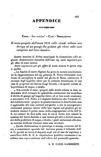 Giornale del Foro in cui si raccolgono le più importanti regiudicate dei supremi tribunali di Roma e dello Stato pontificio in materia civile