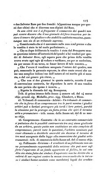 Giornale del Foro in cui si raccolgono le più importanti regiudicate dei supremi tribunali di Roma e dello Stato pontificio in materia civile