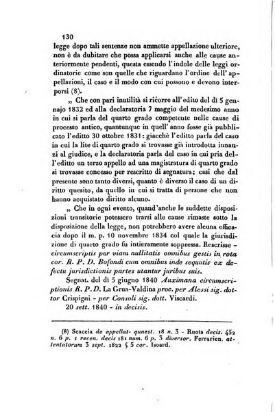 Giornale del Foro in cui si raccolgono le più importanti regiudicate dei supremi tribunali di Roma e dello Stato pontificio in materia civile