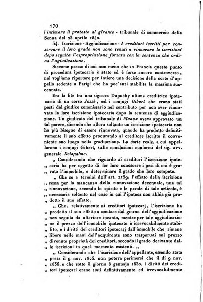 Giornale del Foro in cui si raccolgono le più importanti regiudicate dei supremi tribunali di Roma e dello Stato pontificio in materia civile