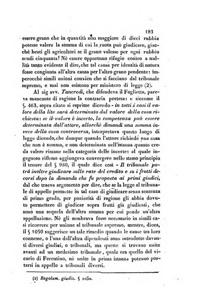 Giornale del Foro in cui si raccolgono le più importanti regiudicate dei supremi tribunali di Roma e dello Stato pontificio in materia civile