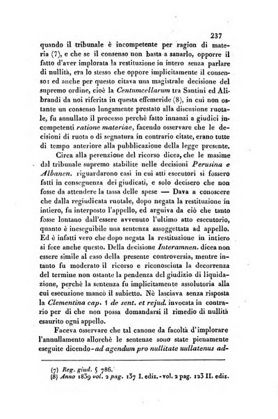 Giornale del Foro in cui si raccolgono le più importanti regiudicate dei supremi tribunali di Roma e dello Stato pontificio in materia civile