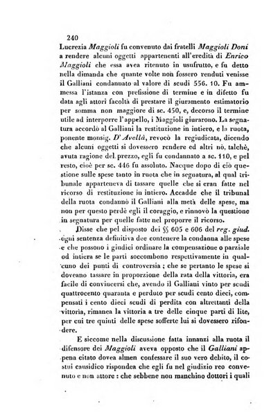 Giornale del Foro in cui si raccolgono le più importanti regiudicate dei supremi tribunali di Roma e dello Stato pontificio in materia civile