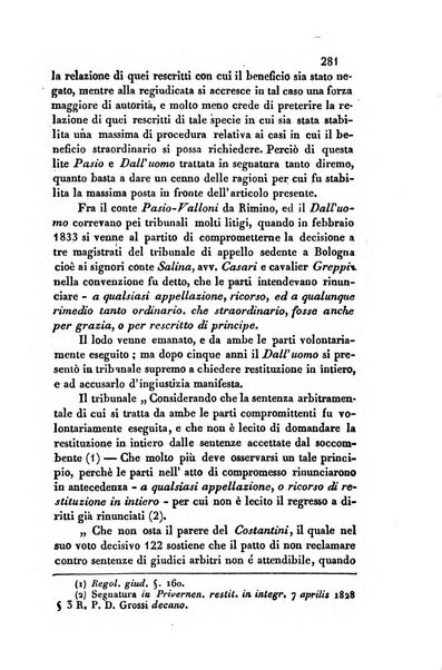 Giornale del Foro in cui si raccolgono le più importanti regiudicate dei supremi tribunali di Roma e dello Stato pontificio in materia civile