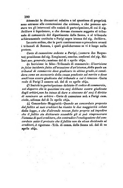 Giornale del Foro in cui si raccolgono le più importanti regiudicate dei supremi tribunali di Roma e dello Stato pontificio in materia civile