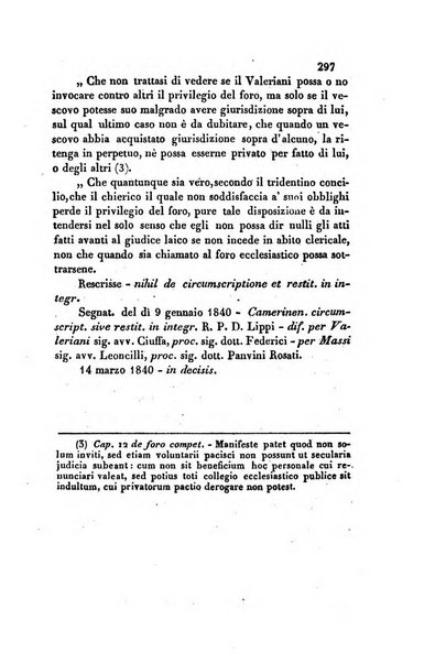 Giornale del Foro in cui si raccolgono le più importanti regiudicate dei supremi tribunali di Roma e dello Stato pontificio in materia civile