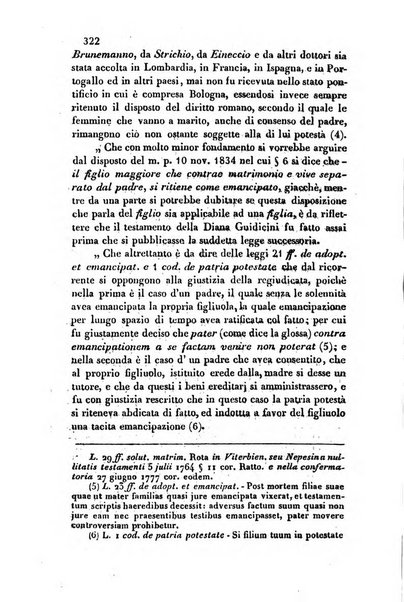 Giornale del Foro in cui si raccolgono le più importanti regiudicate dei supremi tribunali di Roma e dello Stato pontificio in materia civile