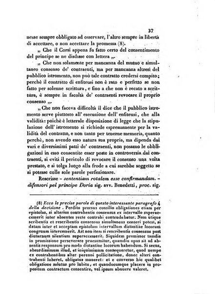 Giornale del Foro in cui si raccolgono le più importanti regiudicate dei supremi tribunali di Roma e dello Stato pontificio in materia civile