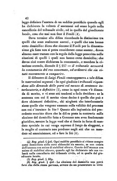 Giornale del Foro in cui si raccolgono le più importanti regiudicate dei supremi tribunali di Roma e dello Stato pontificio in materia civile