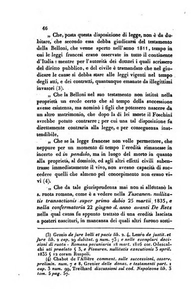 Giornale del Foro in cui si raccolgono le più importanti regiudicate dei supremi tribunali di Roma e dello Stato pontificio in materia civile