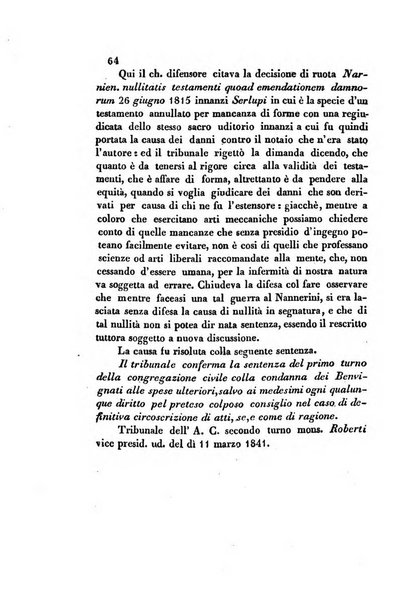 Giornale del Foro in cui si raccolgono le più importanti regiudicate dei supremi tribunali di Roma e dello Stato pontificio in materia civile