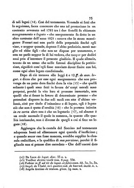 Giornale del Foro in cui si raccolgono le più importanti regiudicate dei supremi tribunali di Roma e dello Stato pontificio in materia civile