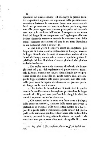 Giornale del Foro in cui si raccolgono le più importanti regiudicate dei supremi tribunali di Roma e dello Stato pontificio in materia civile