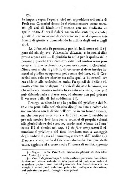 Giornale del Foro in cui si raccolgono le più importanti regiudicate dei supremi tribunali di Roma e dello Stato pontificio in materia civile