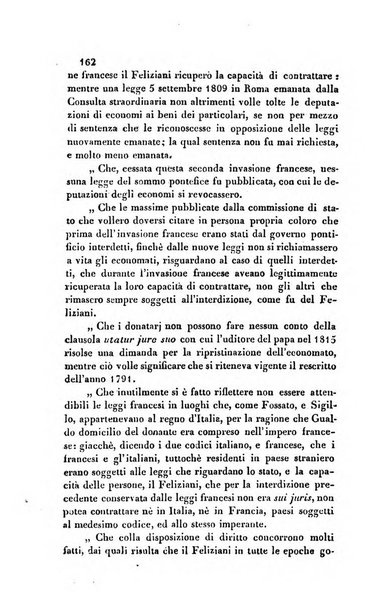 Giornale del Foro in cui si raccolgono le più importanti regiudicate dei supremi tribunali di Roma e dello Stato pontificio in materia civile