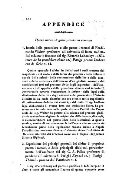 Giornale del Foro in cui si raccolgono le più importanti regiudicate dei supremi tribunali di Roma e dello Stato pontificio in materia civile