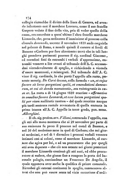 Giornale del Foro in cui si raccolgono le più importanti regiudicate dei supremi tribunali di Roma e dello Stato pontificio in materia civile