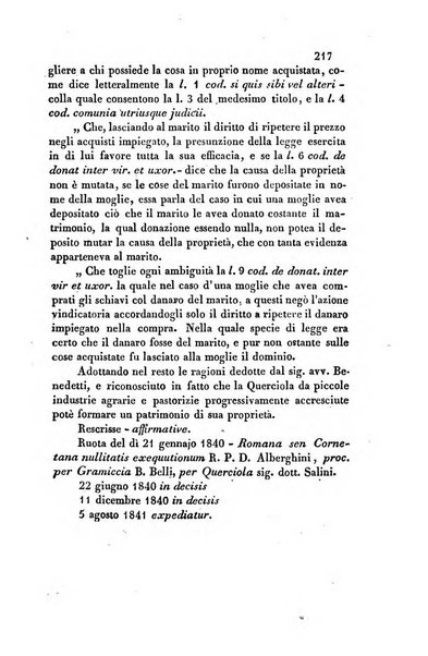 Giornale del Foro in cui si raccolgono le più importanti regiudicate dei supremi tribunali di Roma e dello Stato pontificio in materia civile