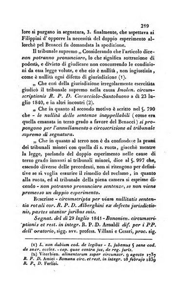 Giornale del Foro in cui si raccolgono le più importanti regiudicate dei supremi tribunali di Roma e dello Stato pontificio in materia civile