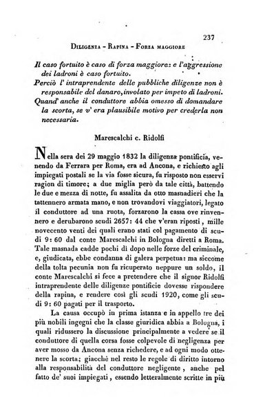 Giornale del Foro in cui si raccolgono le più importanti regiudicate dei supremi tribunali di Roma e dello Stato pontificio in materia civile