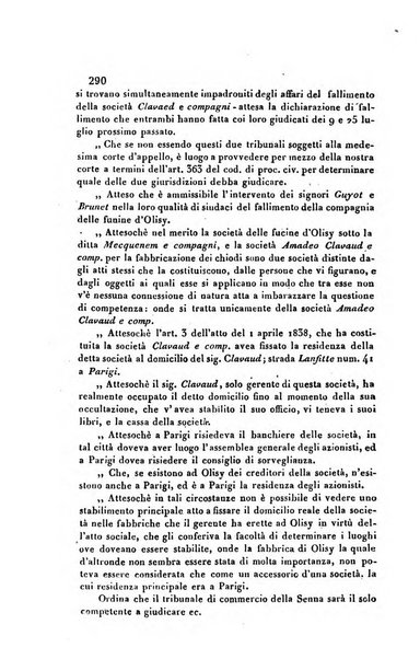 Giornale del Foro in cui si raccolgono le più importanti regiudicate dei supremi tribunali di Roma e dello Stato pontificio in materia civile