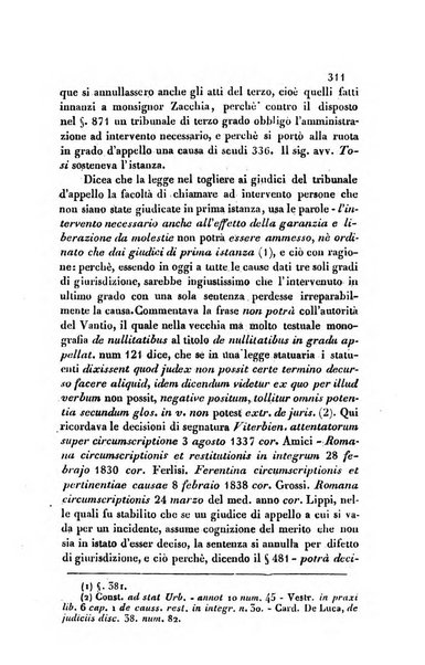 Giornale del Foro in cui si raccolgono le più importanti regiudicate dei supremi tribunali di Roma e dello Stato pontificio in materia civile