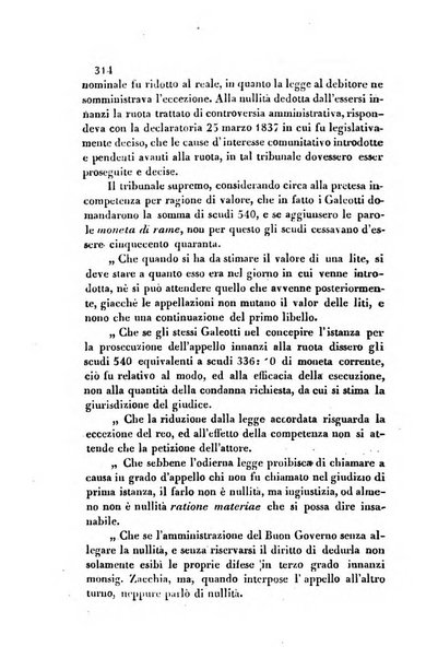 Giornale del Foro in cui si raccolgono le più importanti regiudicate dei supremi tribunali di Roma e dello Stato pontificio in materia civile