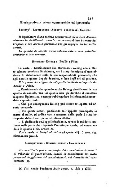 Giornale del Foro in cui si raccolgono le più importanti regiudicate dei supremi tribunali di Roma e dello Stato pontificio in materia civile