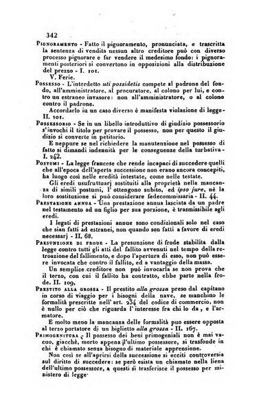 Giornale del Foro in cui si raccolgono le più importanti regiudicate dei supremi tribunali di Roma e dello Stato pontificio in materia civile