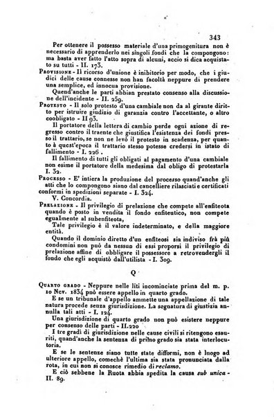 Giornale del Foro in cui si raccolgono le più importanti regiudicate dei supremi tribunali di Roma e dello Stato pontificio in materia civile