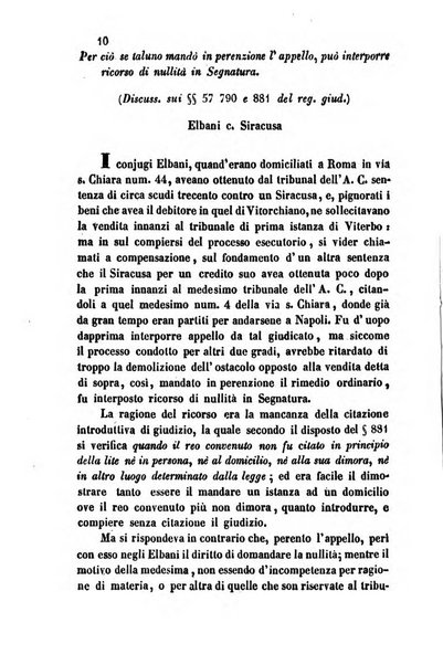 Giornale del Foro in cui si raccolgono le più importanti regiudicate dei supremi tribunali di Roma e dello Stato pontificio in materia civile