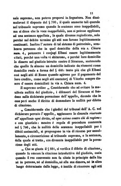 Giornale del Foro in cui si raccolgono le più importanti regiudicate dei supremi tribunali di Roma e dello Stato pontificio in materia civile