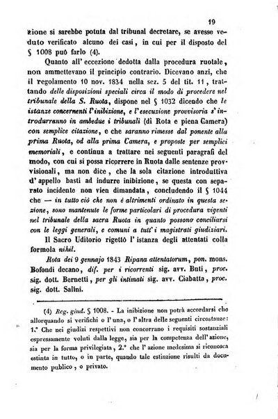 Giornale del Foro in cui si raccolgono le più importanti regiudicate dei supremi tribunali di Roma e dello Stato pontificio in materia civile