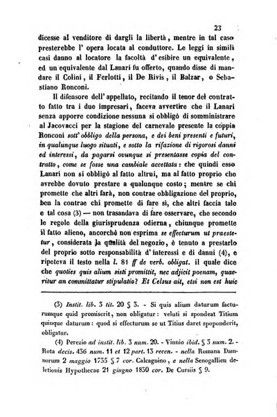 Giornale del Foro in cui si raccolgono le più importanti regiudicate dei supremi tribunali di Roma e dello Stato pontificio in materia civile