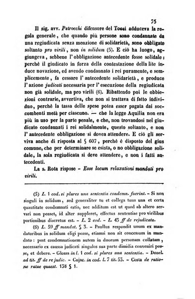 Giornale del Foro in cui si raccolgono le più importanti regiudicate dei supremi tribunali di Roma e dello Stato pontificio in materia civile