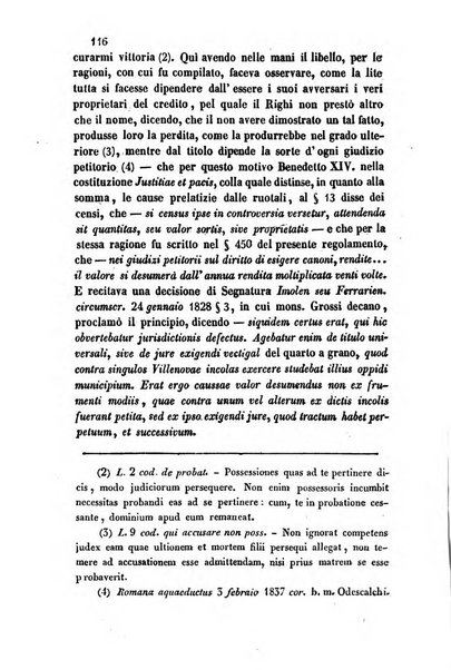 Giornale del Foro in cui si raccolgono le più importanti regiudicate dei supremi tribunali di Roma e dello Stato pontificio in materia civile