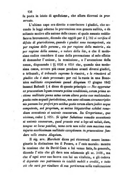 Giornale del Foro in cui si raccolgono le più importanti regiudicate dei supremi tribunali di Roma e dello Stato pontificio in materia civile