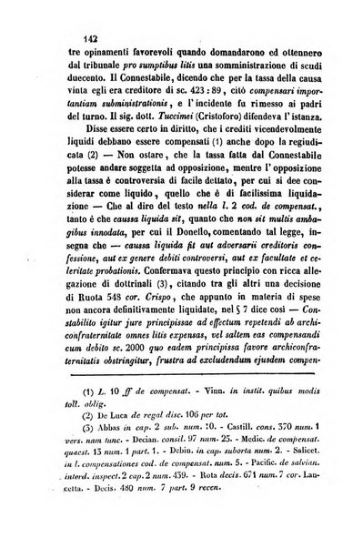 Giornale del Foro in cui si raccolgono le più importanti regiudicate dei supremi tribunali di Roma e dello Stato pontificio in materia civile