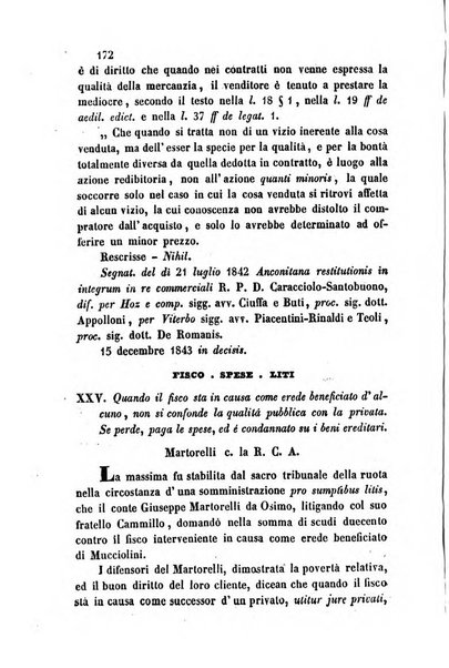 Giornale del Foro in cui si raccolgono le più importanti regiudicate dei supremi tribunali di Roma e dello Stato pontificio in materia civile