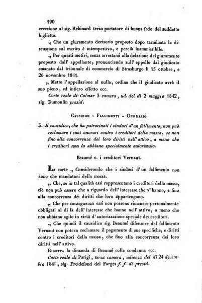 Giornale del Foro in cui si raccolgono le più importanti regiudicate dei supremi tribunali di Roma e dello Stato pontificio in materia civile